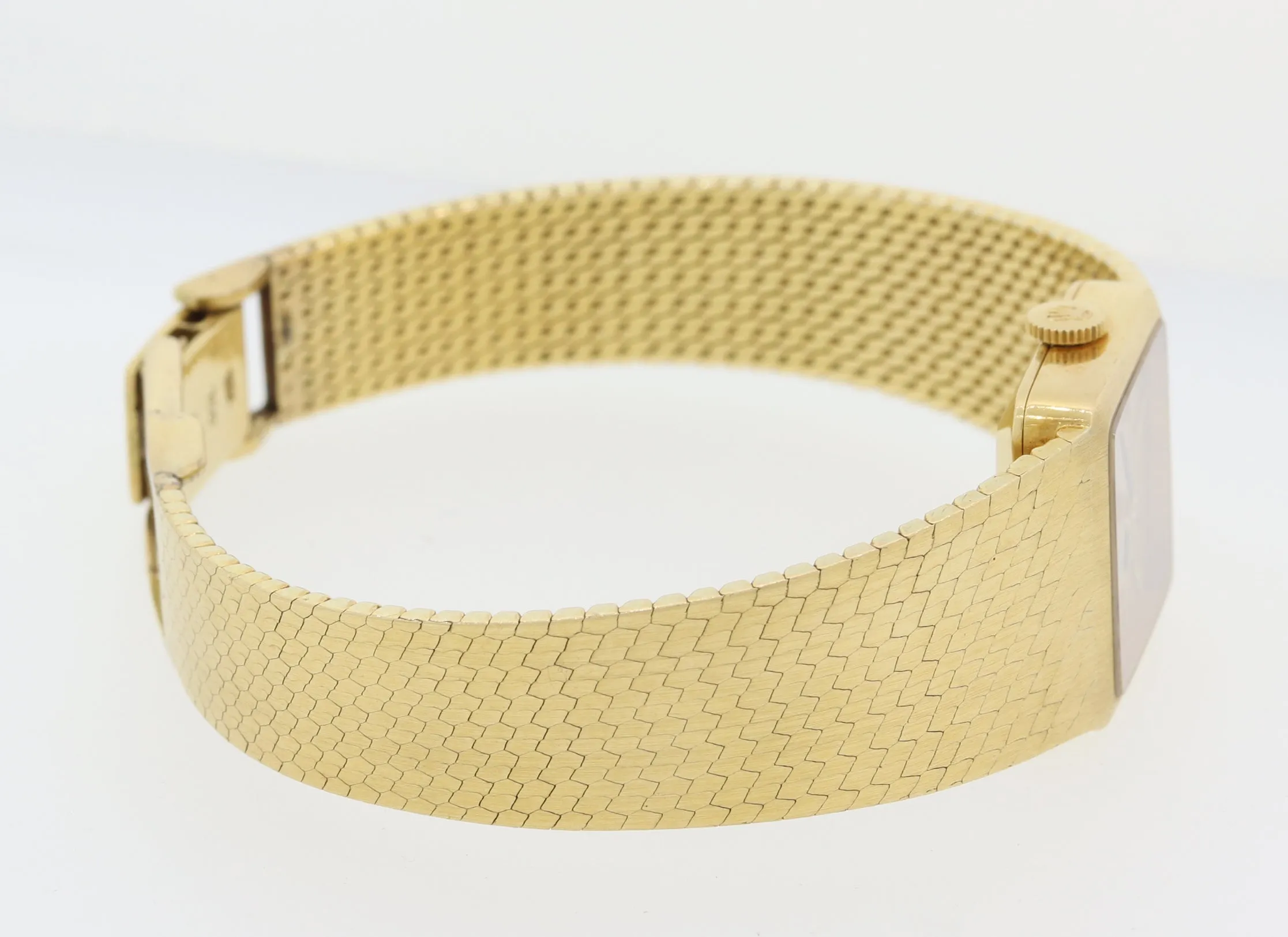 VTG Ladies Rolex 18k Solid Yellow Gold Precision 1400 Stick Manual Wind Watch A8