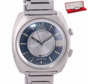 VTG Omega Seamaster Memomatic Steel 166.072 Alarm Automatic Cal 980 40mm Watch