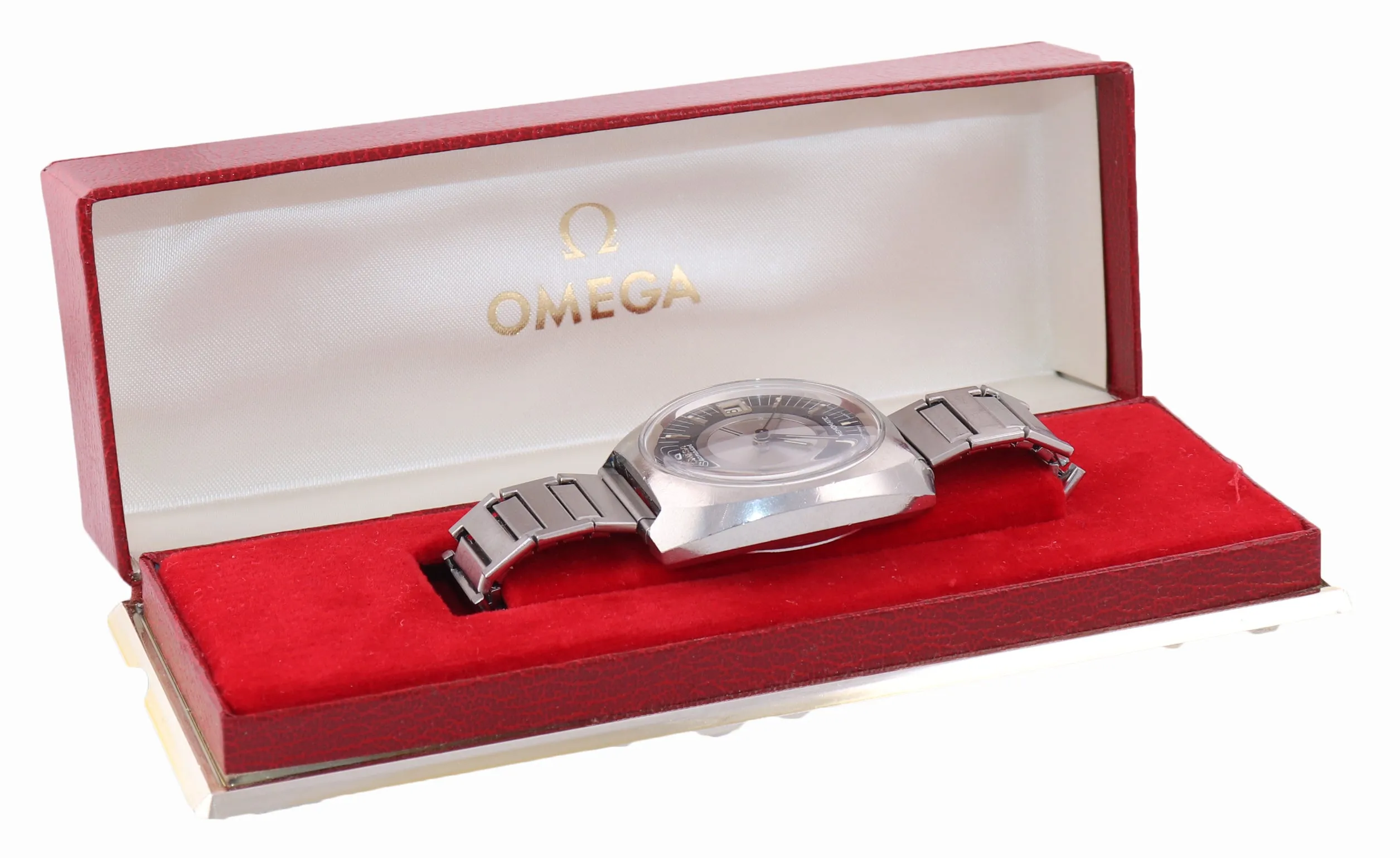 VTG Omega Seamaster Memomatic Steel 166.072 Alarm Automatic Cal 980 40mm Watch