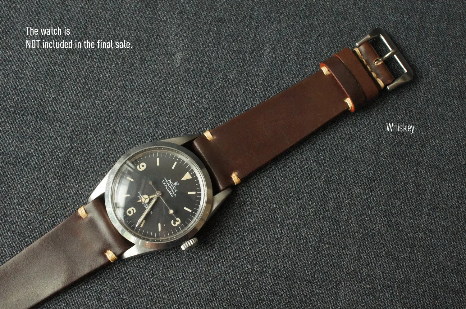 WHISKEY HORWEEN SHELL CORDOVAN CUSTOM MADE STRAP
