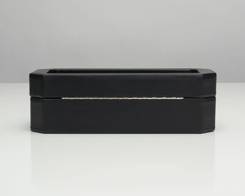 WOLF Windsor 5 Piece Watch Box with Cover (Black/Purple)