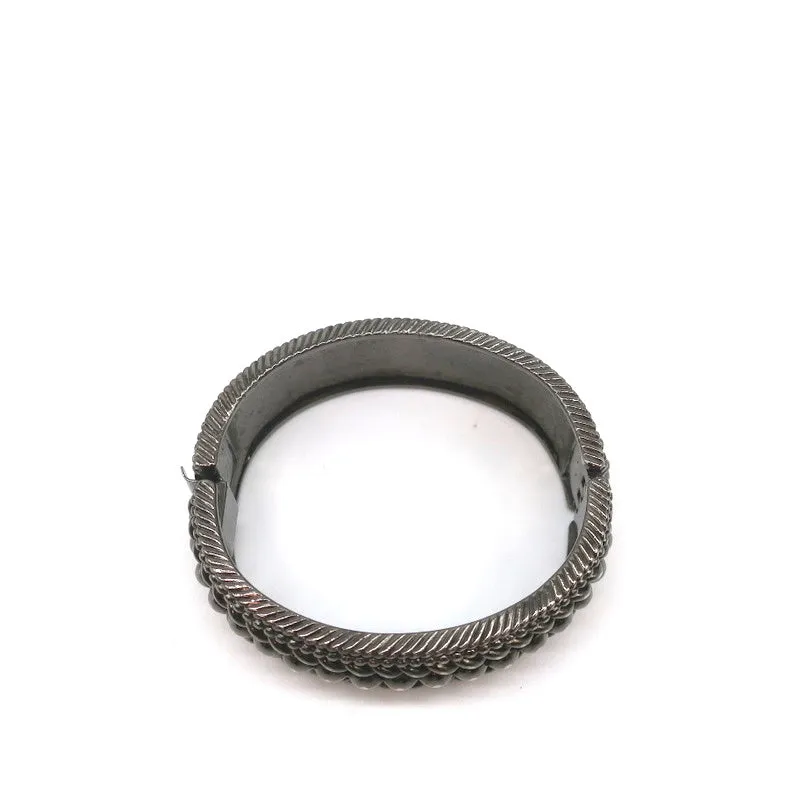 Yves Saint Laurent Marrakech Hinge Bracelet Gunmetal