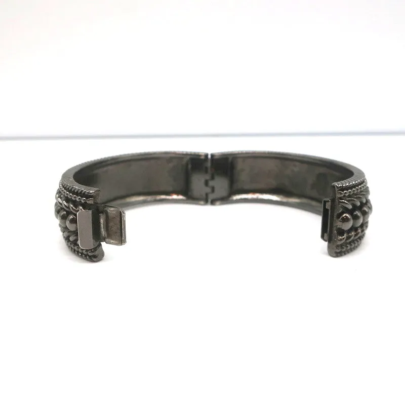Yves Saint Laurent Marrakech Hinge Bracelet Gunmetal